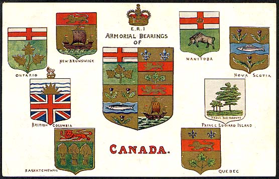 Armorial Bearings of Canada - Rafphael Tuck 1908