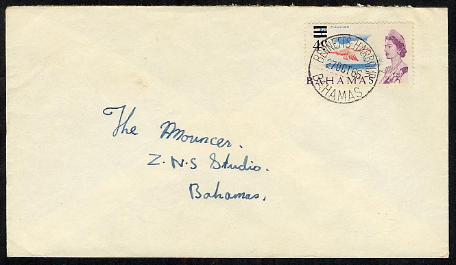 Bennetts Harbour Bahams 1966 postmark