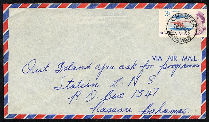 Chester Bahamas 1966 postmark