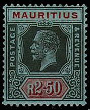 Mauritius KGV 2r50c